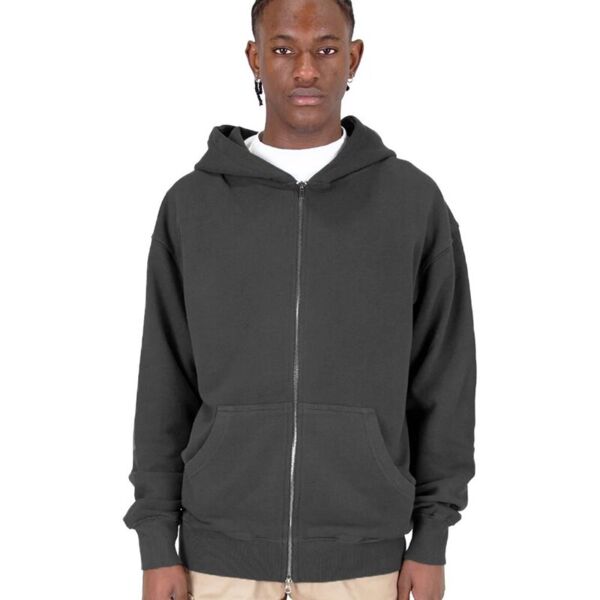 Men's Garment-Dyed Double-Zip Hooded Sweatshirt Thumbnail