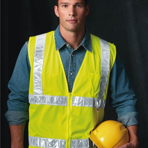 Unisex USA-Made Mesh Safety Vest Thumbnail